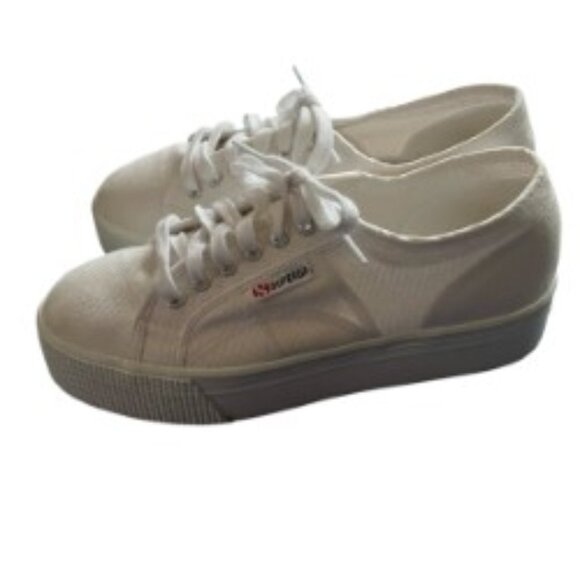 Superga ACOTW White Platform Sneakers 9 - Picture 5 of 7